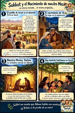 📖✨ Sukkot y el nacimiento de nuestro Mesías ✨📖